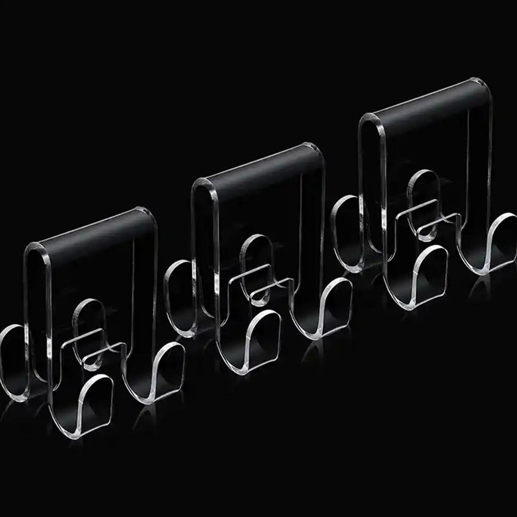 Acrylic Shower Door Hook – Tool-Free Over Glass Door Hanger Shower Door Hook SPOT