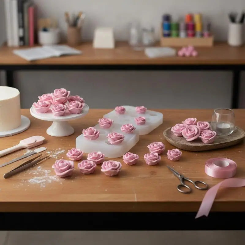 Rose Silicone Mold – BPA-Free Fondant, Chocolate & Soap Mould Silicone Baking Mold SPOT