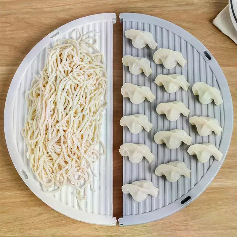 Foldable Non-Stick Dumpling Tray – Stackable Food Prep Organizer Food Prep Tray SPOT