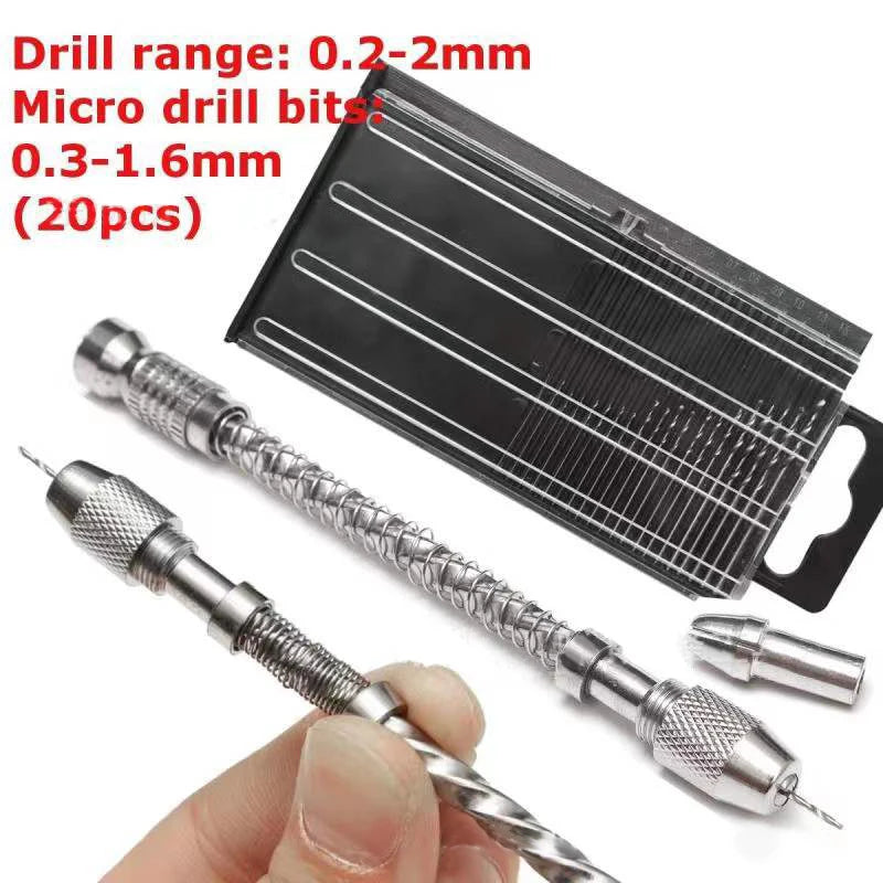 Mini Twist Drill Bit Set 20/25Pc – 0.3–3.0mm HSS Micro Drills Micro Drill Bit Set SPOT