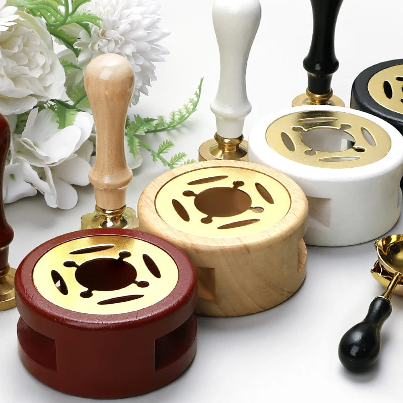 3-Piece Wax Seal Stamp Set – Melting Furnace, Spoon & Handle Wax Seal Kit SPOT