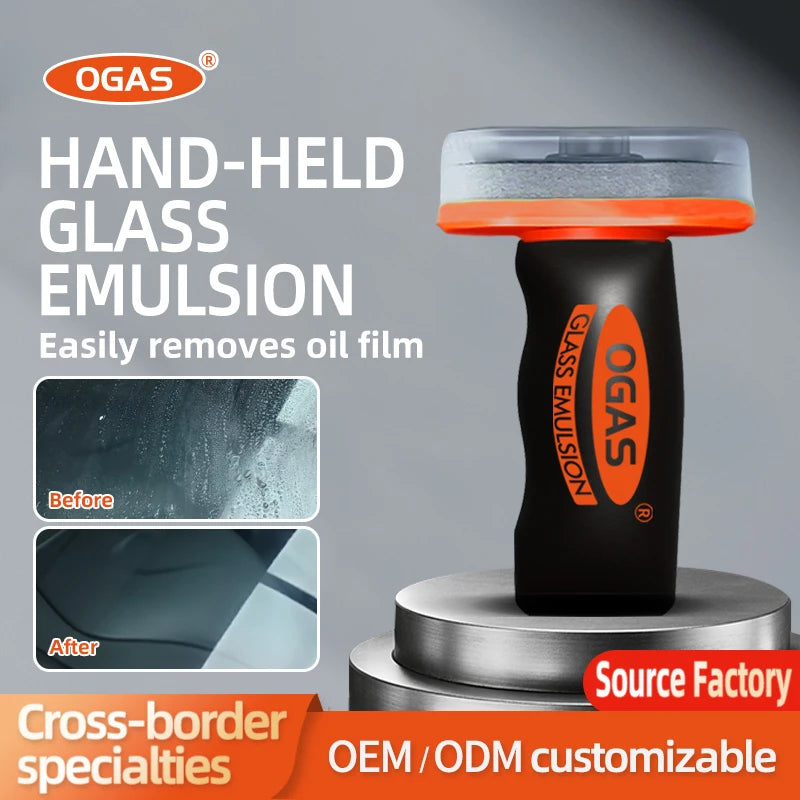 OGAS Windshield Oil Film Cleaner Brush & Foam Paste | Car Glass Auto Glass Cleaner SPOT