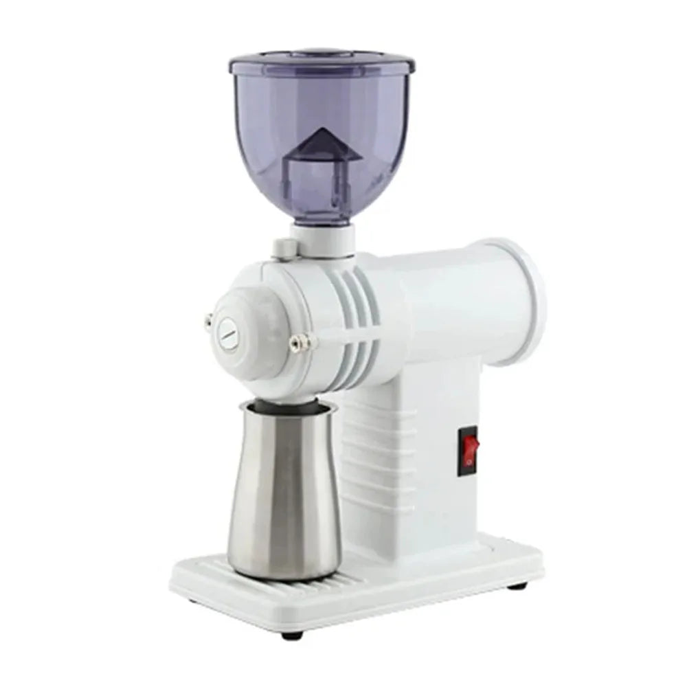 XEOLEO Electric Burr Coffee Grinder – 8-Gear Adjustable 200W Electric Burr Grinder SPOT White