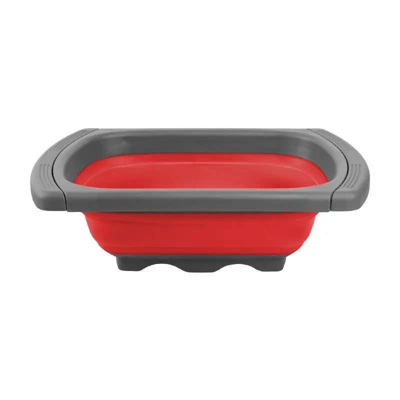 Foldable Drain Basket – Collapsible Colander for Produce Collapsible Colander SPOT Red