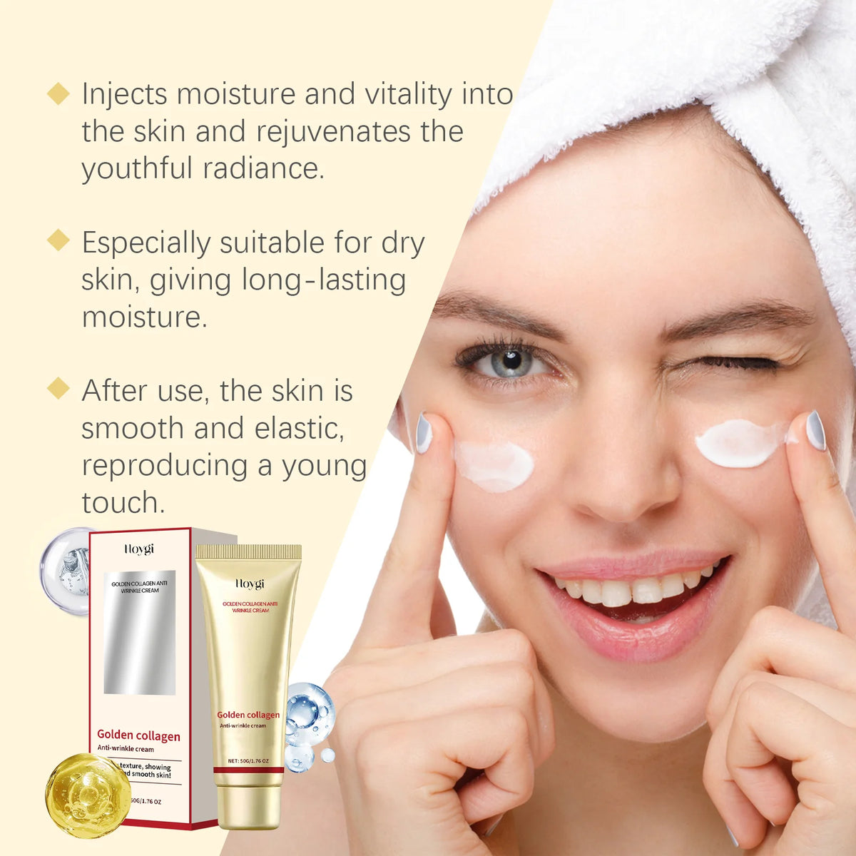 24K Gold Collagen Face Cream – Firming, Brightening & Hydrating Face Moisturizer Cream SPOT