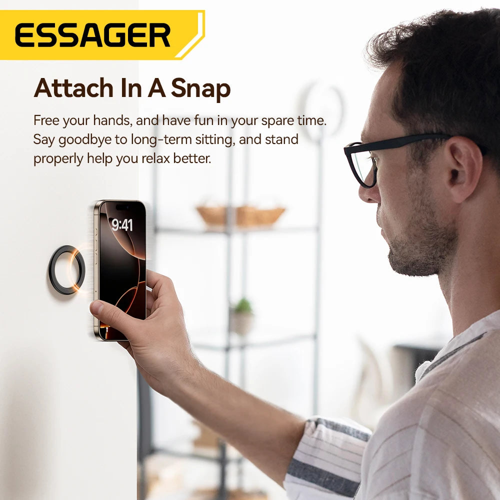 Essager Magnetic Metal Ring for MagSafe iPhone & Android Magnetic Phone Ring SPOT