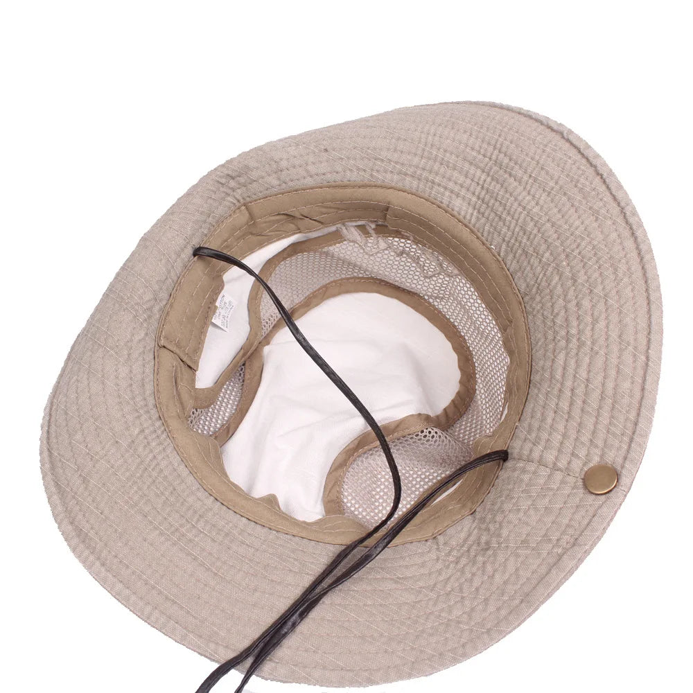 Men's Cotton Bucket Hat – Breathable Sun Hat for Outdoors Bucket Hat SPOT