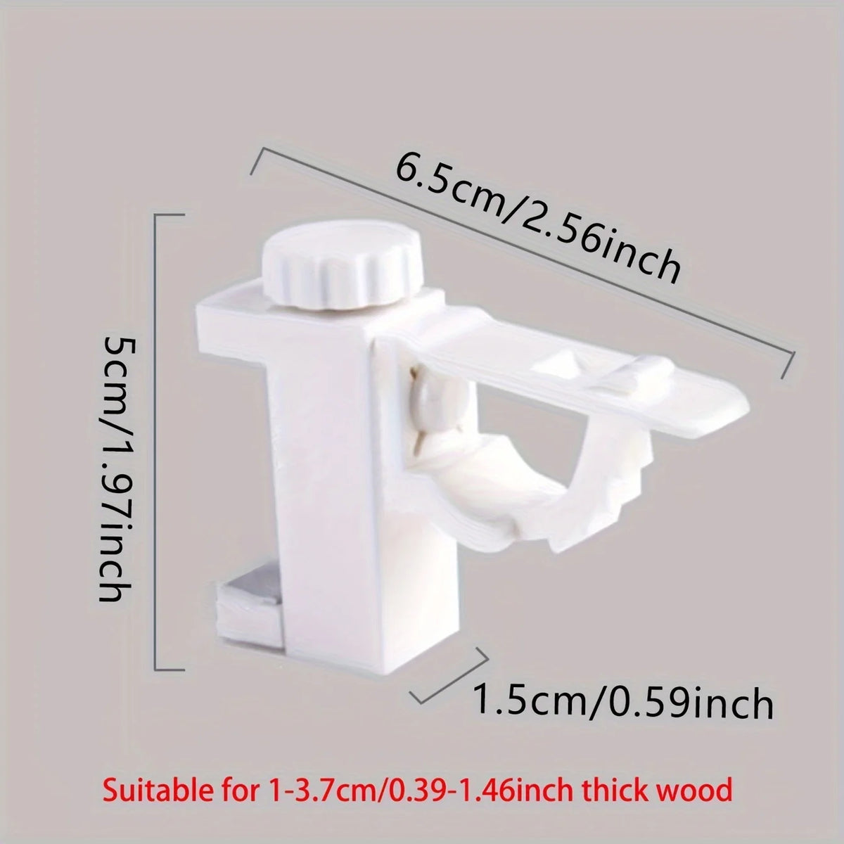 2-Pack Curtain Rod Brackets – Space-Saving Metal Wall Hooks Curtain Rod Brackets SPOT