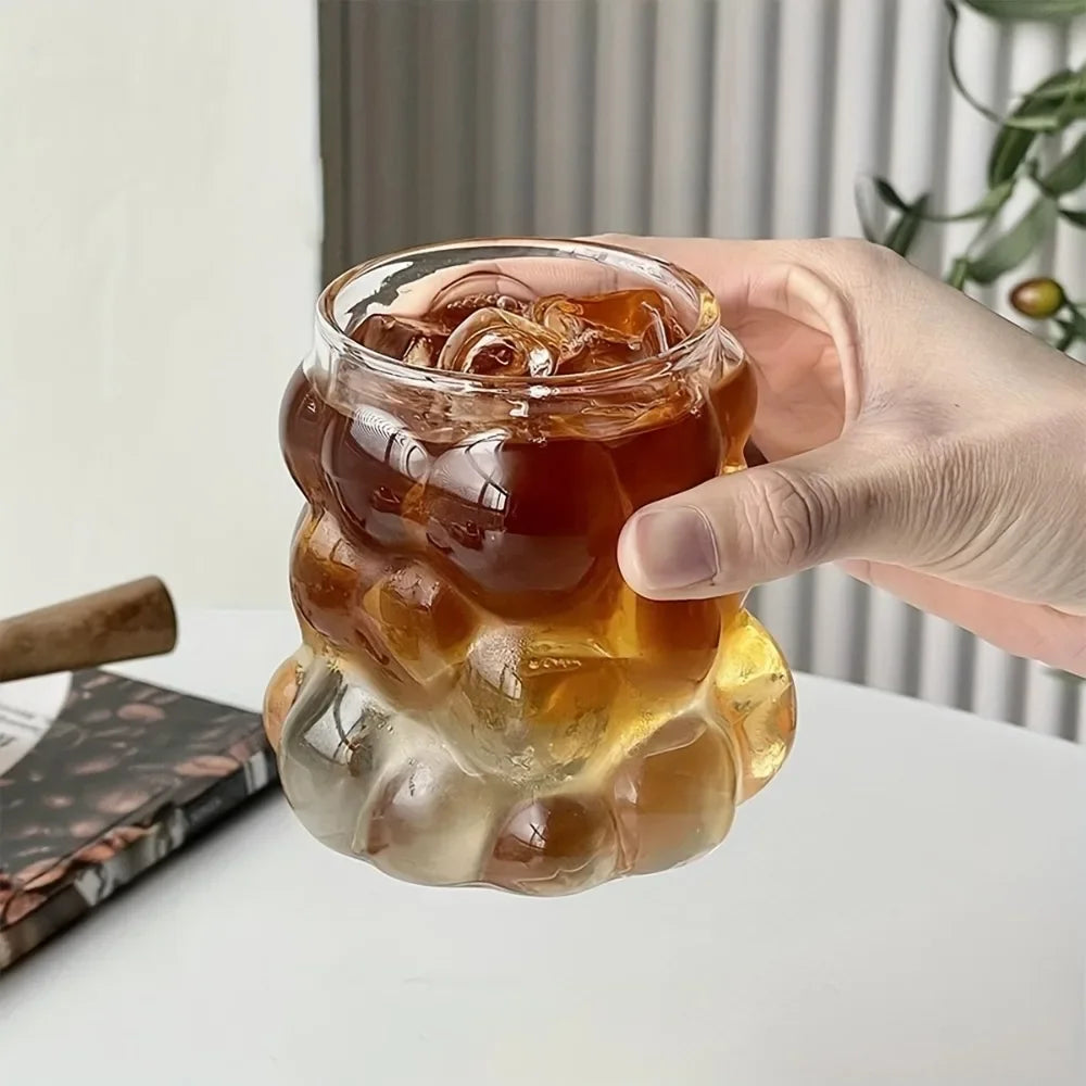 350ml Grape Design Glass Coffee Mug – Heat Resistant Cup Glass Coffee Mug SPOT