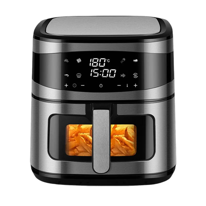 DUTRIEUX 8L Digital Air Fryer – Large Stainless Steel Multifunction Electric Air Fryer SPOT plum