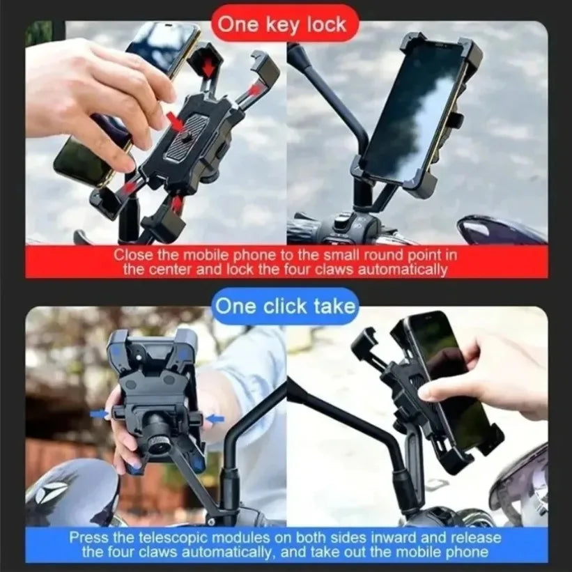 360° Motorcycle Bicycle Phone Mount – Handlebar Holder Phone Handlebar Mount SPOT