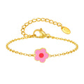 Kids Charm Anklet – Heart Flower Butterfly | Stainless Steel Kids Charm Anklet SPOT JC-230G02