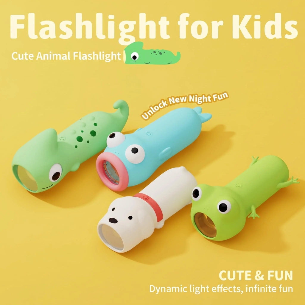 Cute Animal Kids Silicone Flashlight – USB Rechargeable Torch Kids Flashlight SPOT