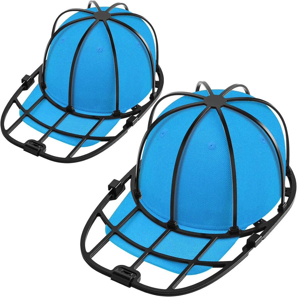 Baseball Cap Washer Cage – Hat Cleaner Frame, Machine & Dishwasher Hat Washer Cage SPOT Black-2 Pack