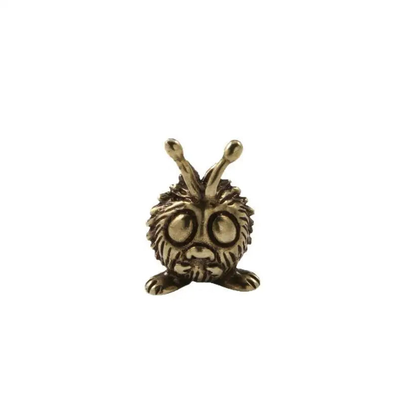 Vintage Alloy Caterpillar Figurine – Retro Antique Desk Ornament Decorative Figurine SPOT A1