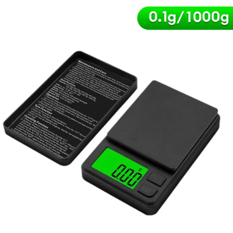 Mini Digital Pocket Scale 0.01g–1000g | Kitchen & Jewelry Digital Pocket Scale SPOT 0.1g 1000g