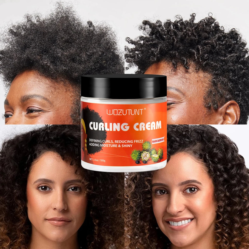 Curl Defining Cream with Black Castor Oil – Frizz Control 100g Curl Styling Cream SPOT