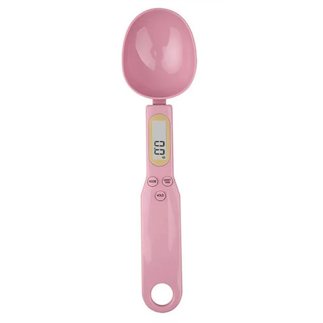 Digital Mini Spoon Scale – LCD Food Scale 0.1–500g | Baking Digital Kitchen Scale SPOT Pink