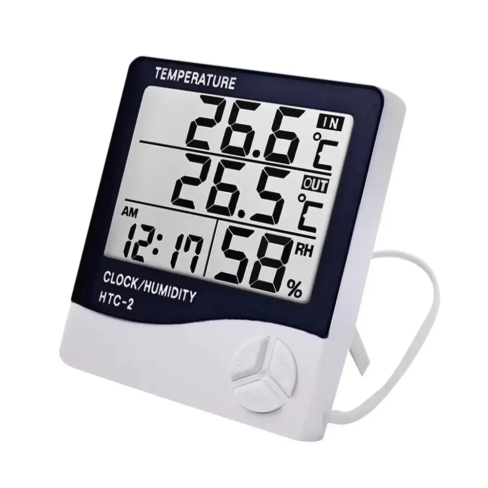HTC-1 Digital Thermometer Hygrometer – LCD Indoor Weather Station Digital Thermometer Hygrometer SPOT