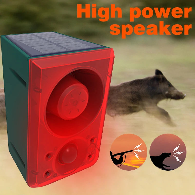 Solar Motion Sensor Alarm Light & Outdoor Animal Repeller Solar Security Alarm SPOT