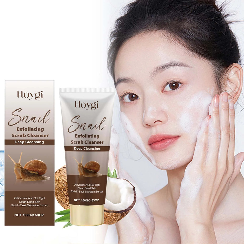 Hoygi Snail Mucin Exfoliating Face Wash with Hyaluronic Acid Exfoliating Face Wash SPOT