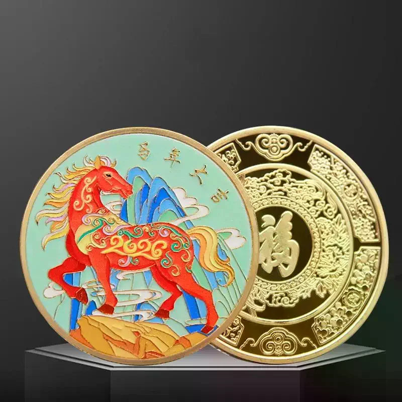2026 Year of the Horse Lucky Coin | Chinese Zodiac Souvenir Collectible Souvenir Coin SPOT