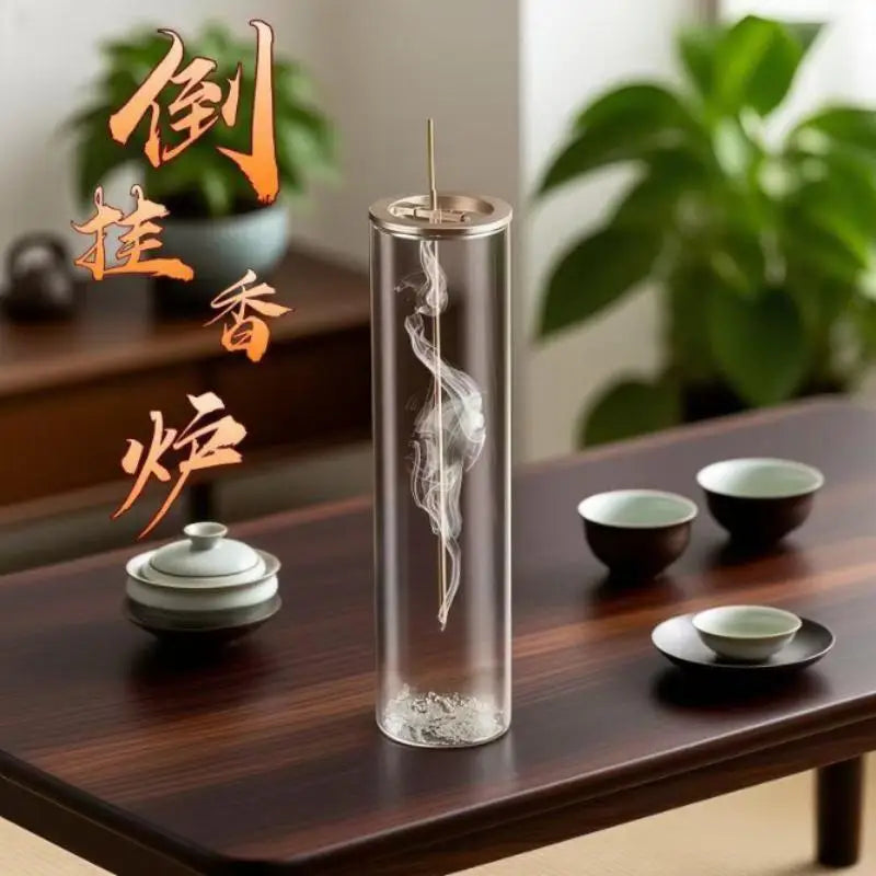 Upside-Down Backflow Incense Burner Stand & Glass Ash Catcher Incense Burner Stand SPOT