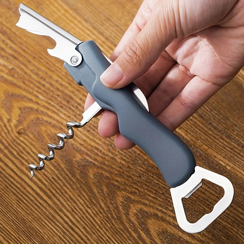 Stainless Steel Multifunctional Bottle Opener – Wine & Beer Bottle Opener SPOT