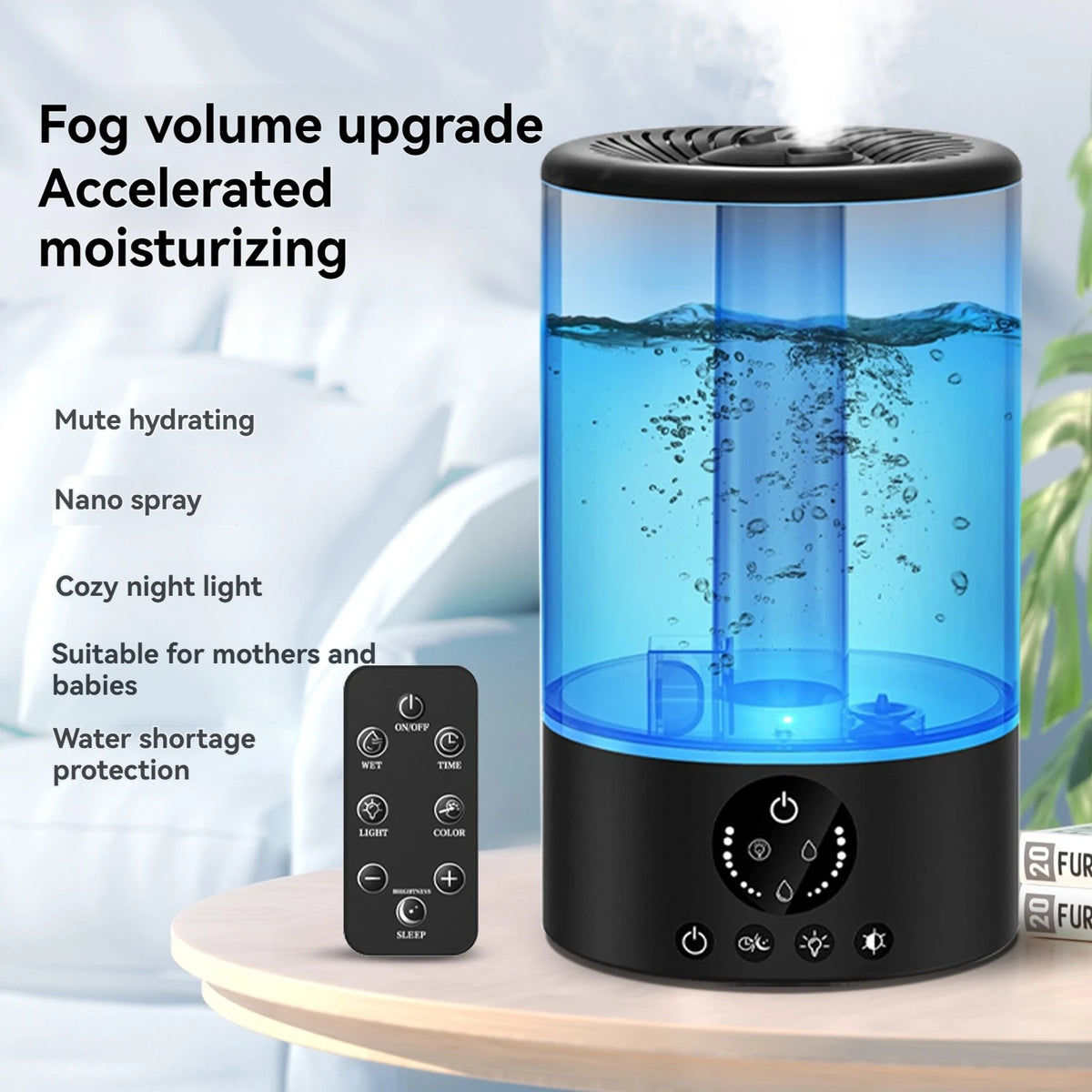 3L Cool Mist Humidifier – 3-Speed, 360° Nozzle & Timer Ultrasonic Humidifier SPOT