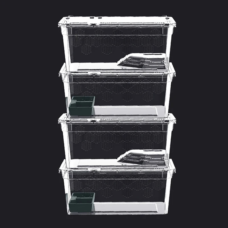 Transparent Reptile Breeding Box Vivarium with Climbing Platform Reptile Vivarium SPOT