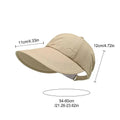 Women's Wide Brim UV Sun Hat – Quick-Dry Baseball Cap Sun Hat SPOT Khaki