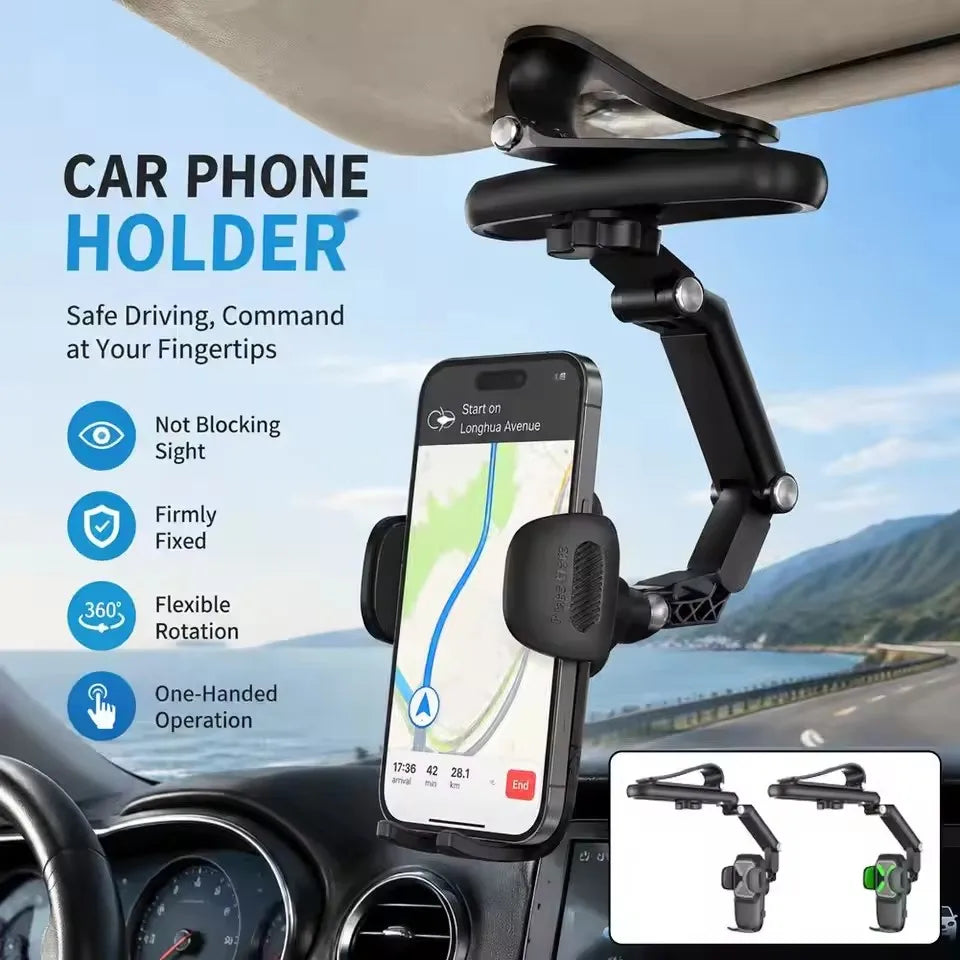 360° Rotating Sun Visor Car Phone Mount – Universal Holder Car Phone Mount SPOT