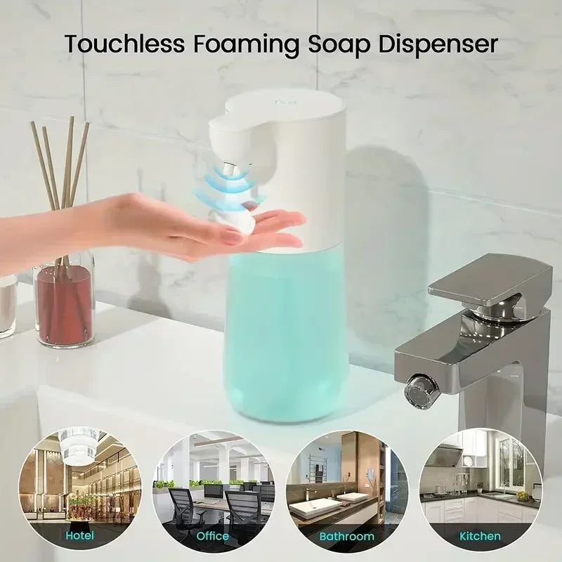 Touchless Automatic Foam Soap Dispenser 350ml USB Rechargeable Foam Soap Dispenser SPOT Whtie