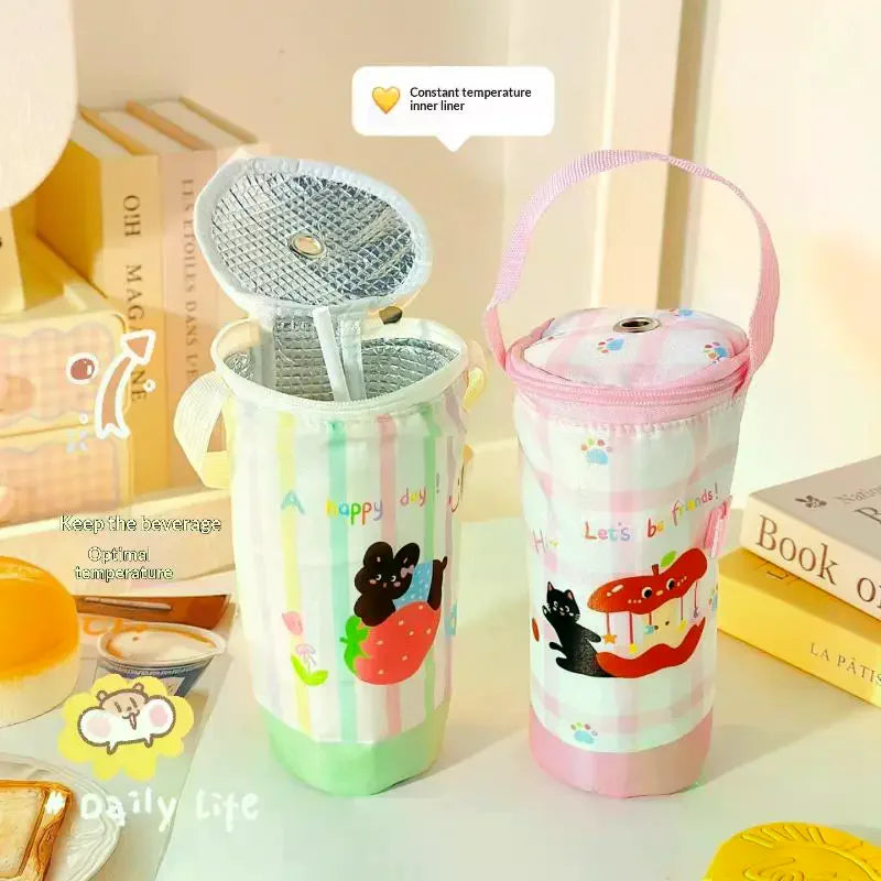 Insulated Cup Carrier Tote Bag – Oxford Cloth Tumbler Sleeve Insulated Cup Tote Bag SPOT