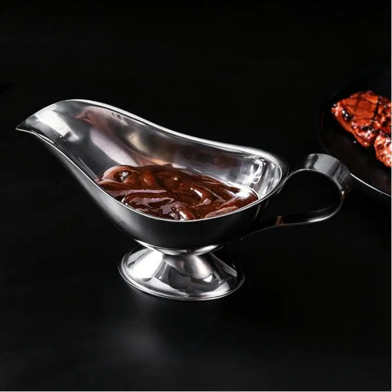 Stainless Steel Sauce Boat – Drip-Free Gravy Pourer Dispenser Gravy Sauce Boat SPOT