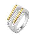 Meaeguet Geometric 18K Gold Plated Women's Ring – 3-Layer Fashion Ring SPOT Default Title
