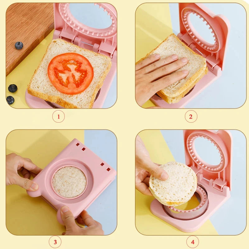 Sandwich Cutter & Sealer – Stainless Steel Mold for Kids Lunch Sandwich Cutter Mold SPOT