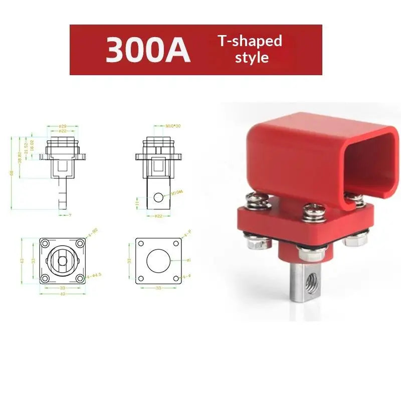 All-Copper Battery Terminal Post 100/120/200/300A – Crimp Connector Battery Terminal Connector SPOT A7