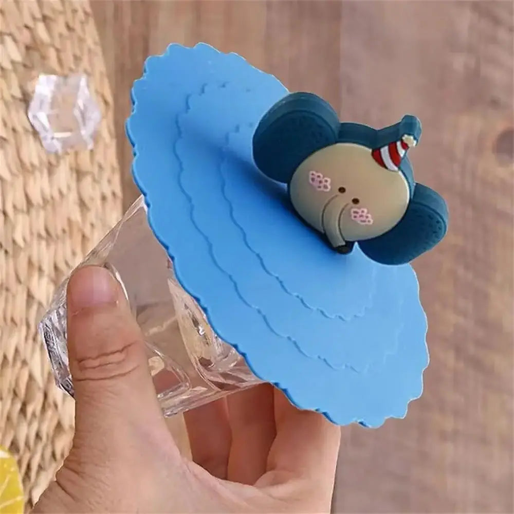 3-Pack Silicone Cup Lids 10cm – Reusable Cartoon Mug Covers Silicone Cup Lids SPOT