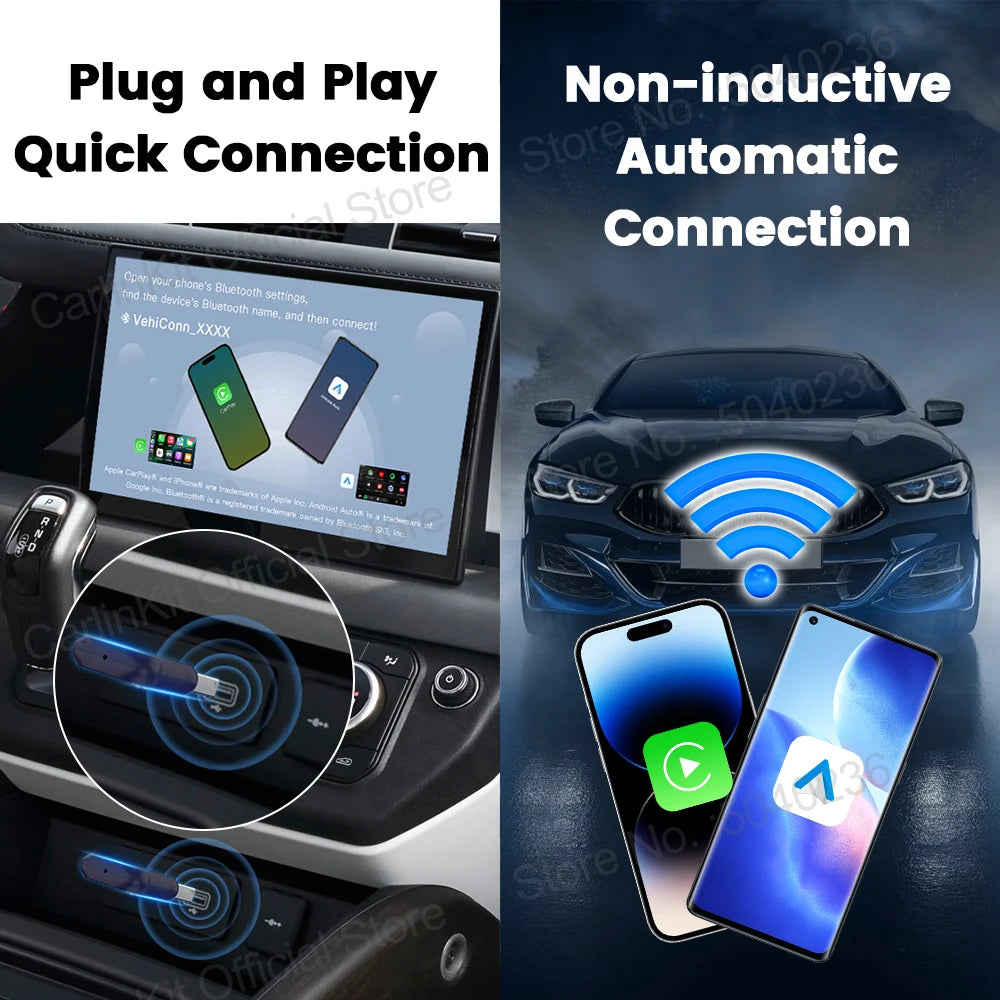 Carlinkit Mini Ultra Wireless CarPlay & Android Auto Adapter Wireless CarPlay Adapter SPOT