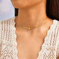 Cross Choker Snake Chain Necklace – Stainless Steel Women's Choker Necklace SPOT Default Title