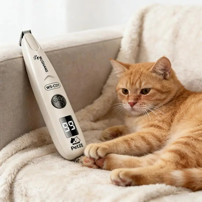 Rechargeable Pet Hair Trimmer – Low Noise Cordless Clipper Pet Grooming Trimmer SPOT