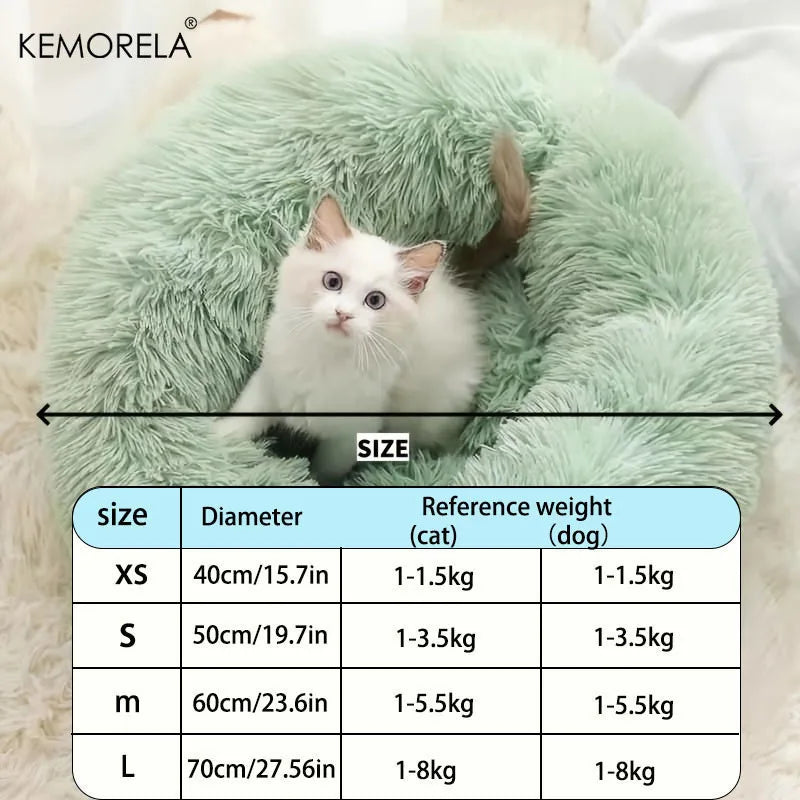Ultra Soft Plush Dog & Cat Bed – Washable Pet Sleeping Bed Plush Pet Bed SPOT