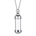 Acrylic Tube Memorial Vial Pendant Necklace – Keepsake Urn Memorial Vial Necklace SPOT AW