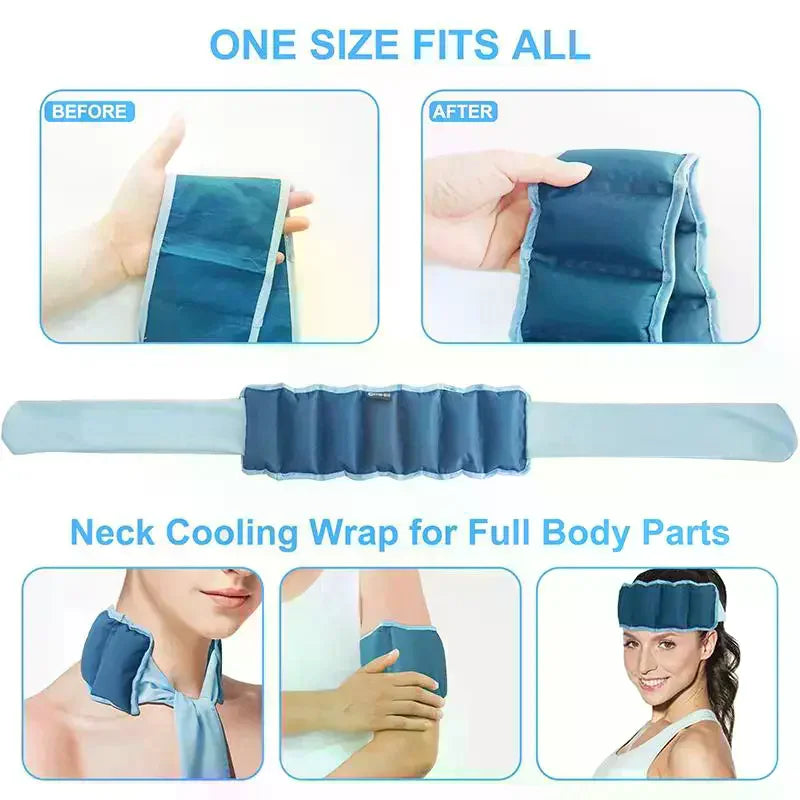 Reusable Cooling Neck Wrap Ice Scarf – Summer Cool Bandana Cooling Neck Wrap SPOT
