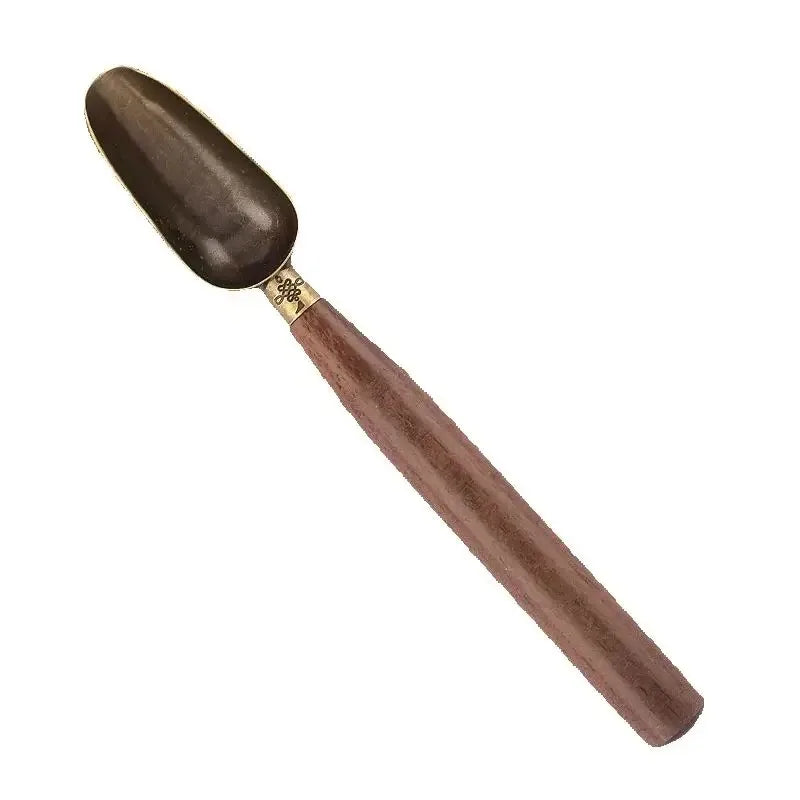 Ebony Wood Tea Scoop – Retro Kung Fu Tea Ceremony Spoon Tea Ceremony Spoon SPOT Teaspoon