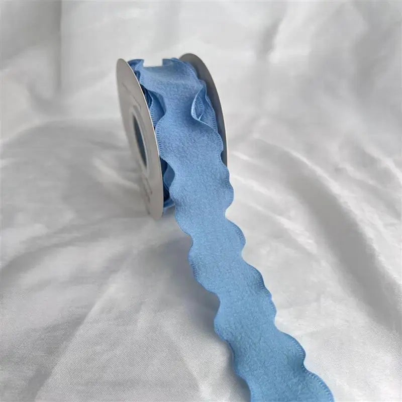 Wave Edge Chiffon Ribbon 10 Yards – DIY Gift & Bouquet Decor Decorative Craft Ribbon SPOT B NA