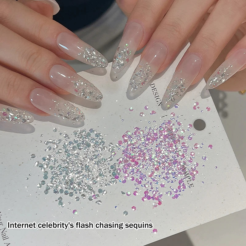 Mermaid Holographic Nail Glitter Flakes – Laser Sequins Nail Art Glitter SPOT