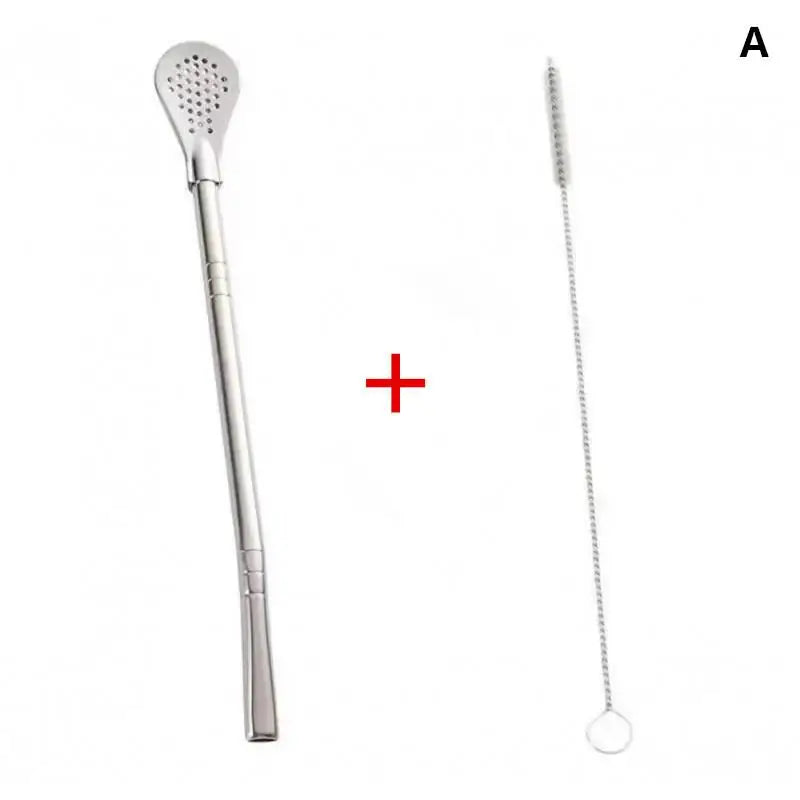 Stainless Steel Bombilla Filter Straw – Reusable Yerba Mate Set Filter Straw Set SPOT A