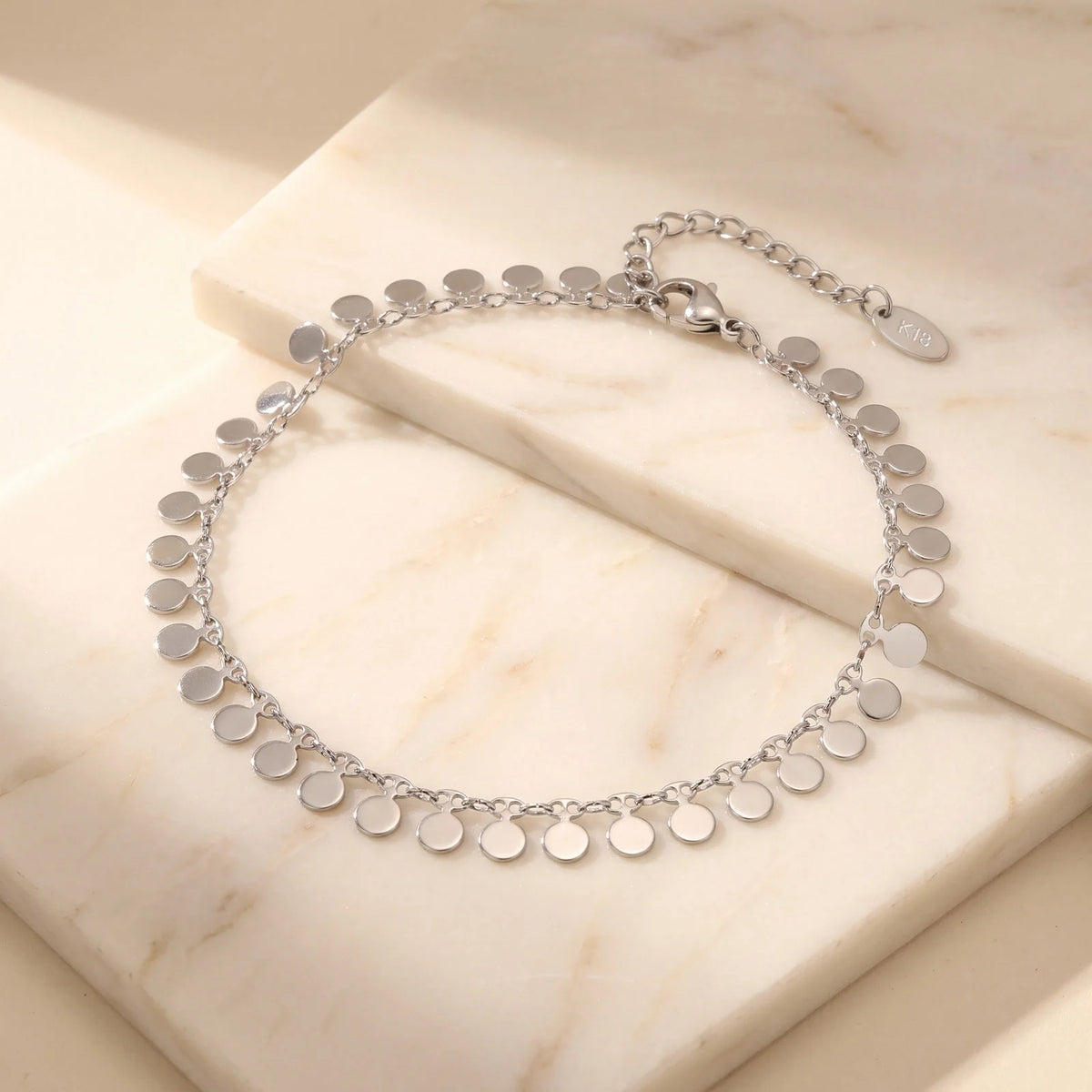 Sequin Fringe Anklet – Adjustable Stainless Steel for Women Fashion Anklet SPOT